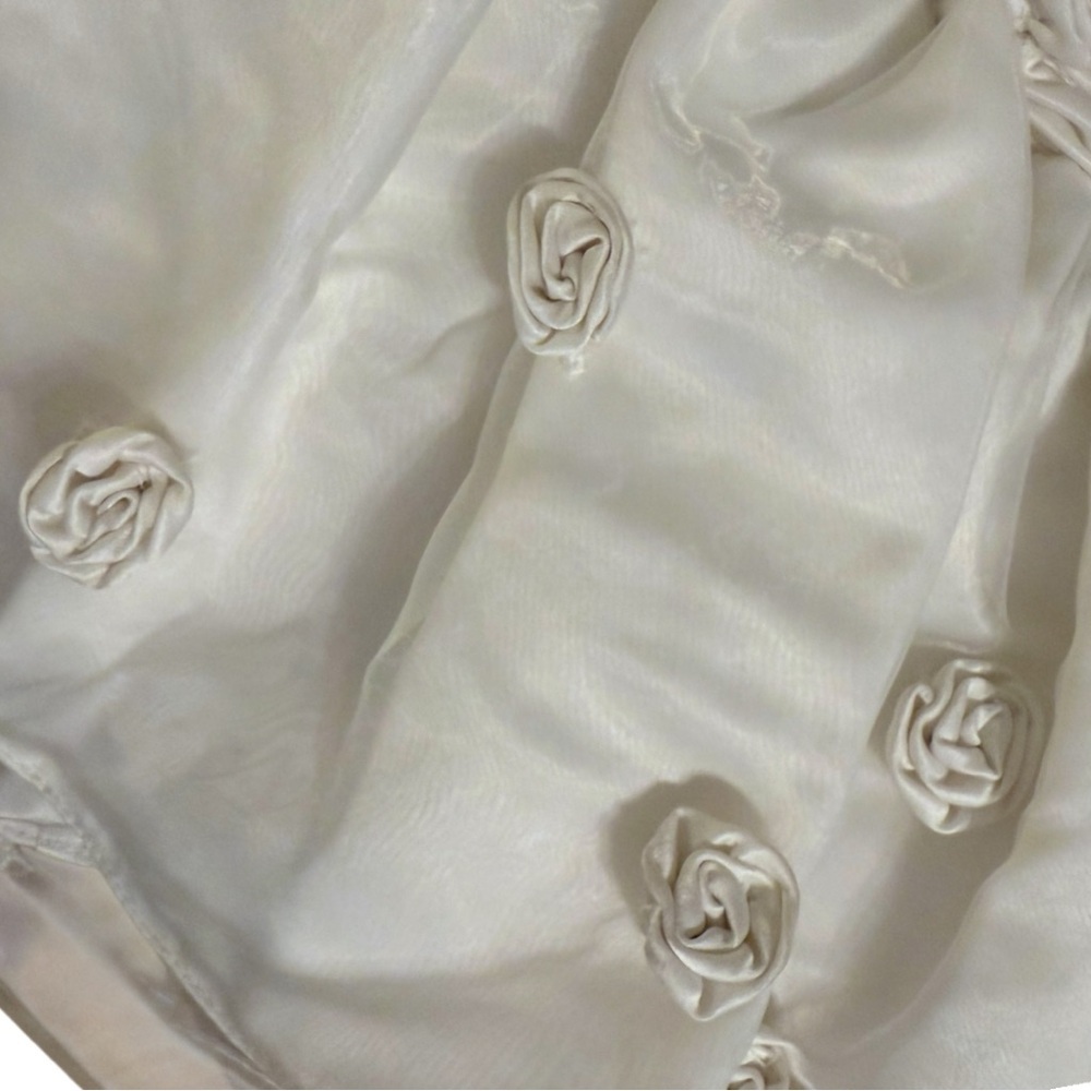 Jayne Copeland 3M Ivory Baptism Easter Wedding Dress Set w Bloomers - Picture 5 of 9